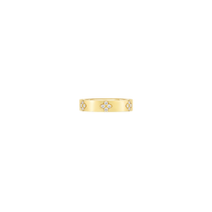 Roberto Coin Love in Verona Diamond Flower Thin Band
