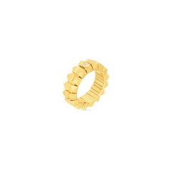 Roberto Coin Obelisco Two Diamond Flex Ring