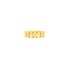 Roberto Coin Obelisco Two Diamond Flex Ring