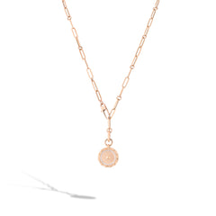 Roberto Coin Obelisco Diamond Medallion in 18K Rose Gold
