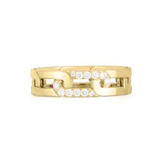 Roberto Coin Navarra Diamond Link Band Ring