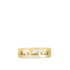 Roberto Coin Navarra Diamond Link Band Ring