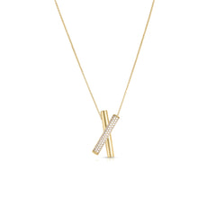 Roberto Coin Domino Collection 18K Yellow Gold Diamond Necklace
