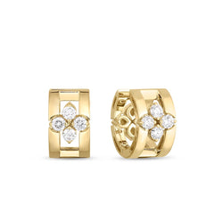 Roberto Coin Love in Verona Wide Diamond Huggies