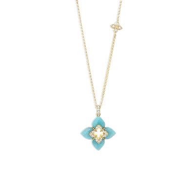 Roberto Coin Venetian Princess Amazonite Flower Necklace - Roberto Coin product