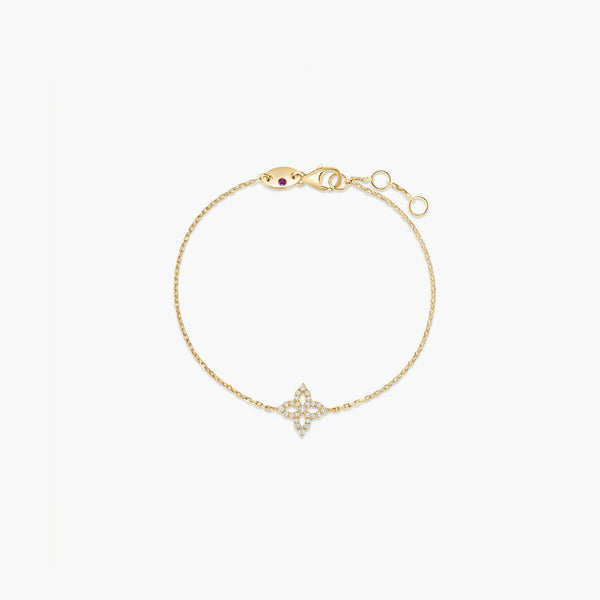 Roberto Coin Princess Diamond Flower Bracelet