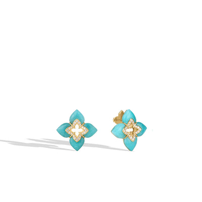 Roberto Coin Venetian Princess Amazonite Flower Stud Earrings - Roberto Coin product