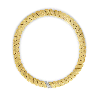 Roberto Coin San Marco Textured Two-Tone Diamond Necklace - Roberto Coin product