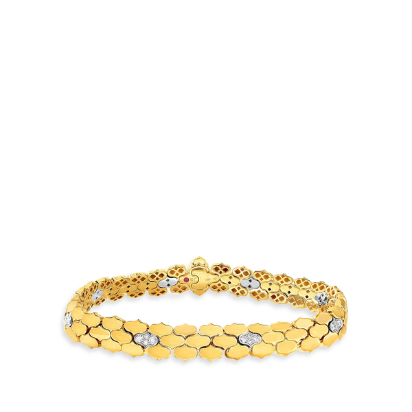 Robero Coin Cobra Diamond 8mm Bracelet