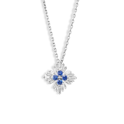 Roberto Coin Princess Blue Sapphire and Diamond Pendant Necklace - Roberto Coin product