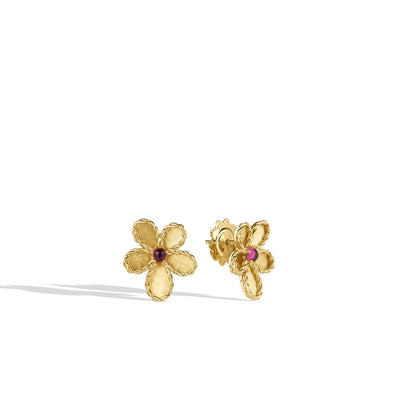 Roberto Coin Jasmine Flower Rubellite Earrings - Roberto Coin product