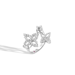 Roberto Coin Diamond Princess Triple Flower Ring