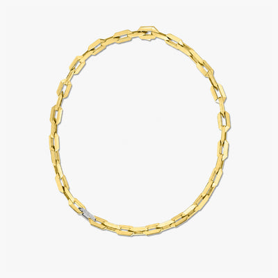 Roberto Coin Classic Chain Link Diamond Station Necklace - Roberto Coin product