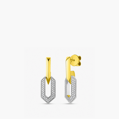 Roberto Coin Two-Tone Diamond Pavé Drop Earrings - Roberto Coin product