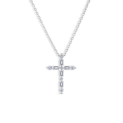 Roberto Coin Princess Diamond Cross Pendant Necklace