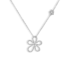 Roberto Coin Jasmine Open Flower Pendant Necklace