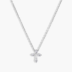 Roberto Coin Princess Diamond Cross Pendant Necklace