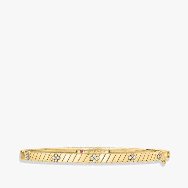 Roberto Coin Love in Verona Thin Diamond Bangle Bracelet
