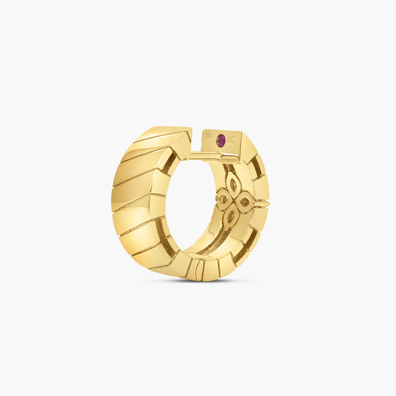 Roberto Coin Love in Verona Small Diamond Huggie Earrings