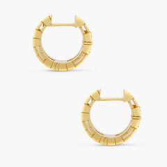 Roberto Coin Love in Verona Small Diamond Huggie Earrings