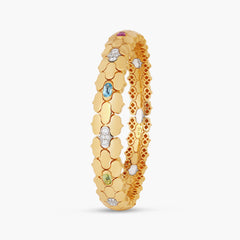 Roberto Coin Cobra Multi-Stone Bangle Bracelet
