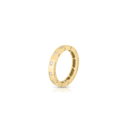 Roberto Coin Diamond Pois Moi Yellow Gold Single Round Ring