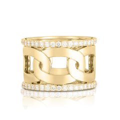 Roberto Coin Navarra Diamond Wide Band Ring
