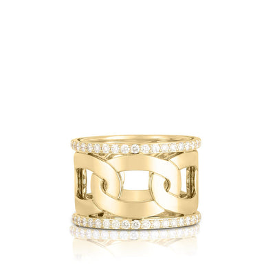 Roberto Coin Navarra Diamond Wide Band Ring - Roberto Coin product