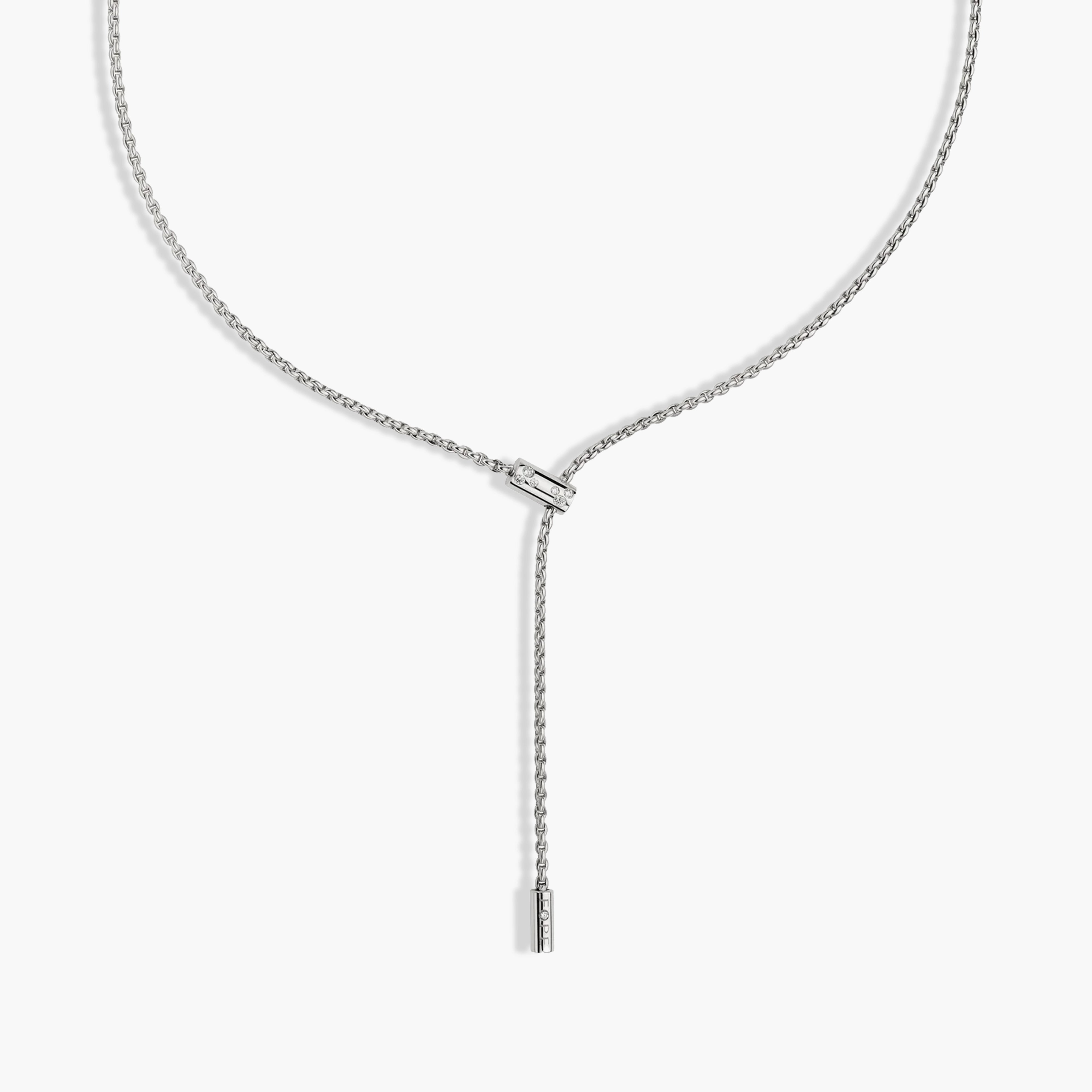 Fope Aria Adjustable Lariat Necklace in Yellow Gold, 890FR-BBR