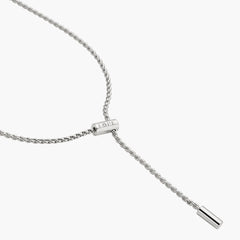 Fope Aria Adjustable Lariat Necklace in White Gold