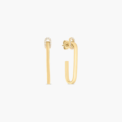 Roberto Coin Navarra Diamond Single Link Drop Earrings - Roberto Coin product