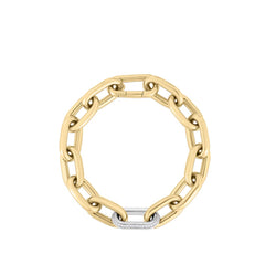 Roberto Coin Designer Gold Diamond Chunky Link Bracelet
