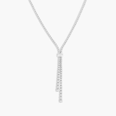 5 Carat Baguette and Round Diamond Lariat Necklace - Private Label product