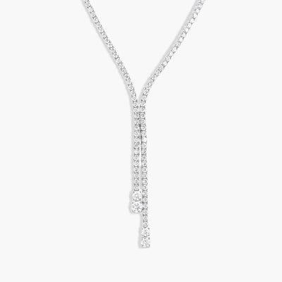 9 Carat Gradual Round Diamond Lariat Necklace - Private Label product