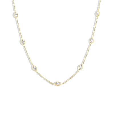 2 Carat Marquise Diamonds By The Yard Necklace - Private Label product
