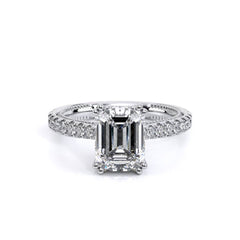 Verragio Renaissance Emerald Cut Pave Engagement Ring Setting