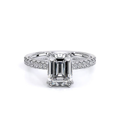 Verragio Renaissance Emerald Cut Pave Engagement Ring Setting - Verragio product