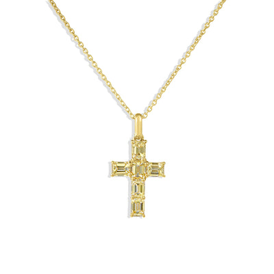 Roberto Coin Yellow Diamond Cross Pendant Necklace - Roberto Coin product