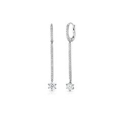 Roberto Coin Matchstick Diamond Drop Earrings