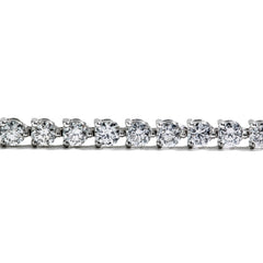7 Carat Floating Diamond Tennis Bracelet in 14k White Gold