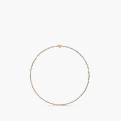 14K Gold 9 Carat Lab Grown Diamond Tennis Necklace - Private Label product