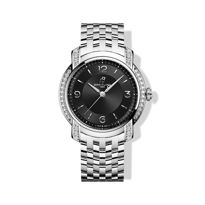 Breitling Lady Premier 32 with Black Dial and Lab Diamond Bezel - Breitling product