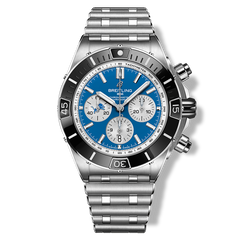 Breitling Super Chronomat B01 44 Detroit Lions Stainless Steel Watch
