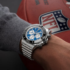 Breitling Super Chronomat B01 44 Detroit Lions Stainless Steel Watch
