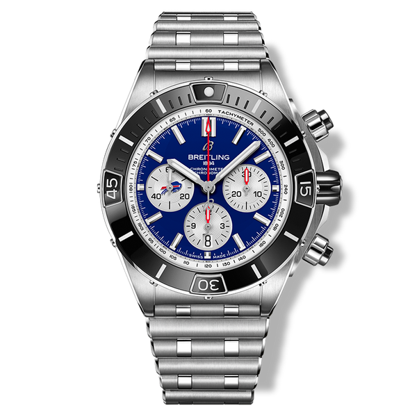 Breitling Super Chronomat B01 44 Buffalo Bills Stainless Steel Watch