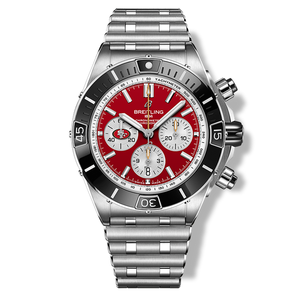 Breitling Super Chronomat B01 44 San Francisco 49ers Stainless Steel Watch