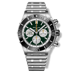 Breitling Super Chronomat B01 44 Green Bay Packers Stainless Steel Watch