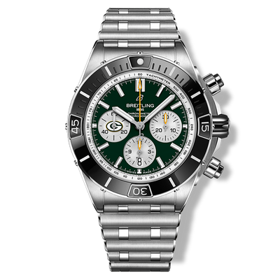 Breitling Super Chronomat B01 44 Green Bay Packers Stainless Steel Watch - Breitling product