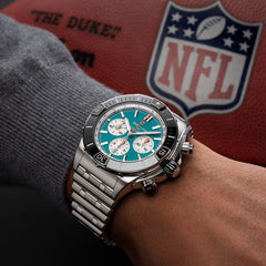 Breitling Super Chronomat B01 44 Miami Dolphins Stainless Steel Watch