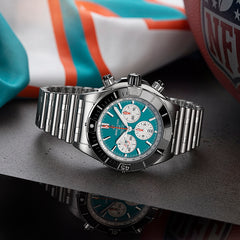 Breitling Super Chronomat B01 44 Miami Dolphins Stainless Steel Watch